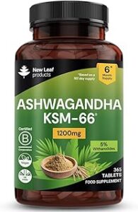 New Leaf Products Ashwagandha KSM-66 1200mg Tablets