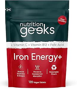 Nutrition Geeks Iron Energy+ 14 mg