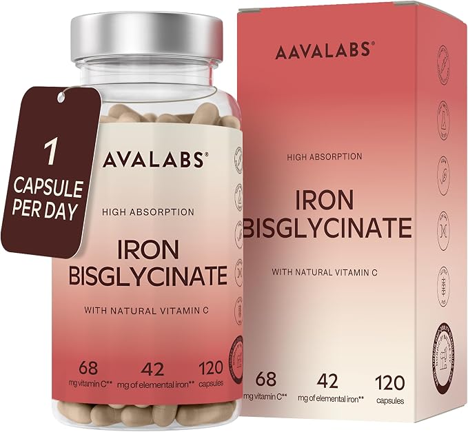 AAVALABS Iron Bisglycinate 42 mg
