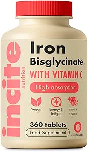Incite Nutrition Iron Bisglycinate 28 mg