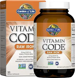 Garden of Life Vitamin Code RAW Iron 22 mg