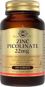 Solgar Zinc Picolinate 22mg