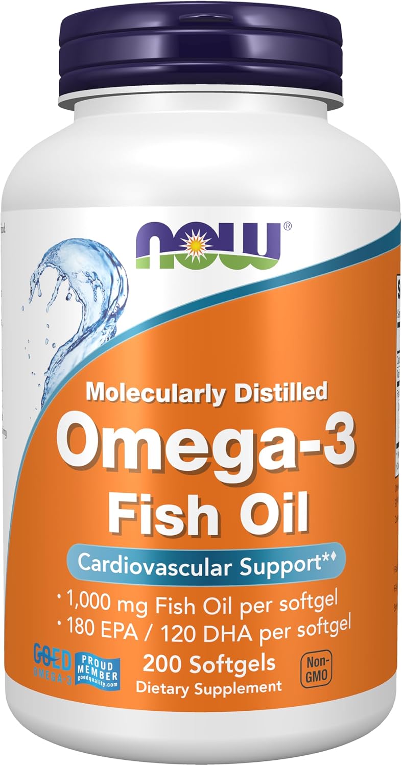 NOW Supplements, Omega-3 180 EPA / 120 DHA, 200 Softgels