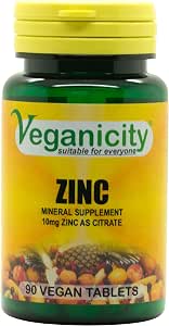 Veganicity Zinc Citrate 10mg
