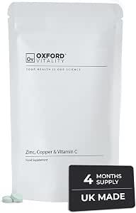 Oxford Vitality Zinc 15mg + Copper + Vitamin C