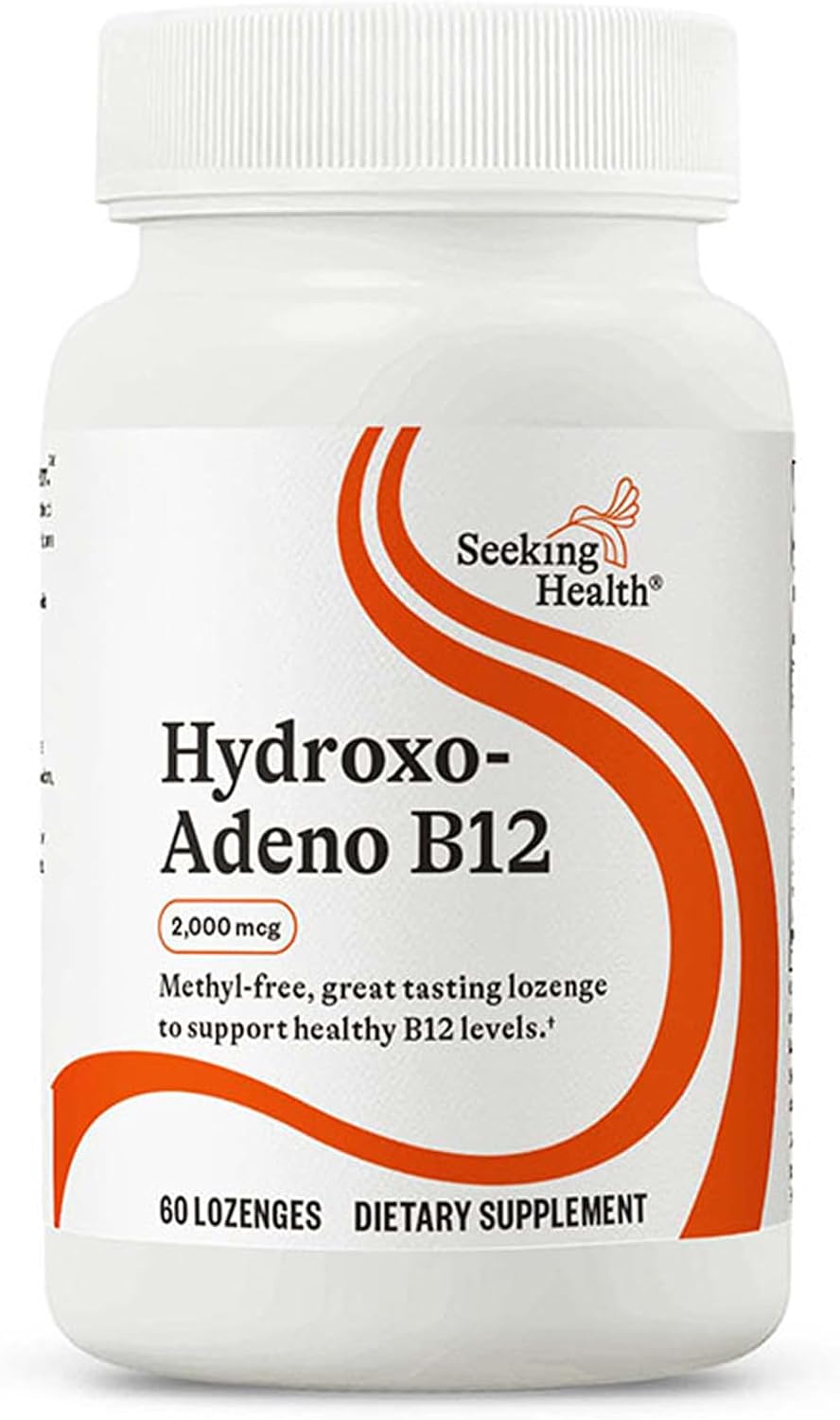 Seeking Health Hydroxo-Adeno B12, 2000 mcg, Methyl-Free, 60 Lozenges
