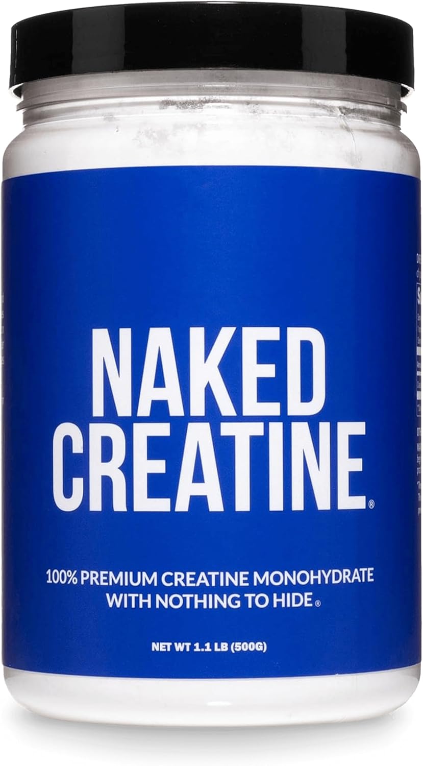 NAKED Pure Micronized Creatine Monohydrate Powder – NSF Certified, Unflavored, 500g, 100 Servings