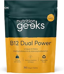 Nutrition Geeks B12 Dual Power 1000µg